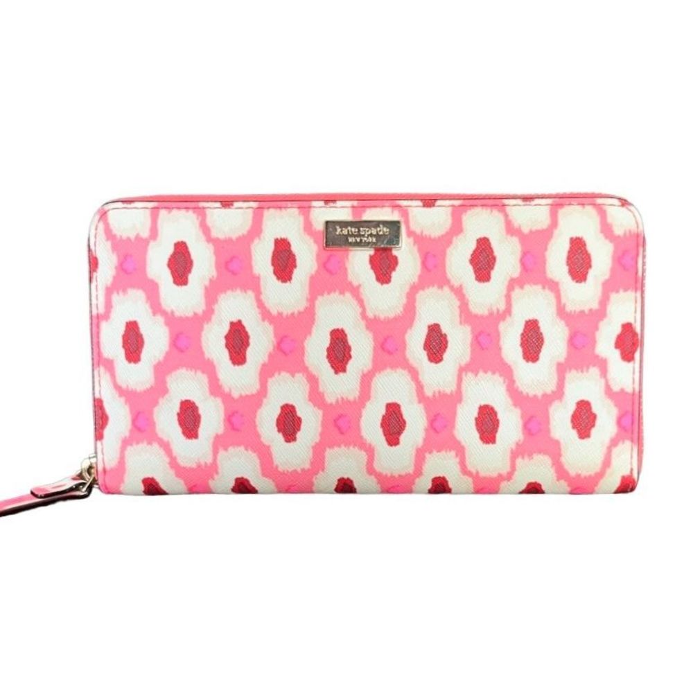 Kate Spade Neda Laurel Way Printed Posy Wallet WLRU2914 - Pink / Red